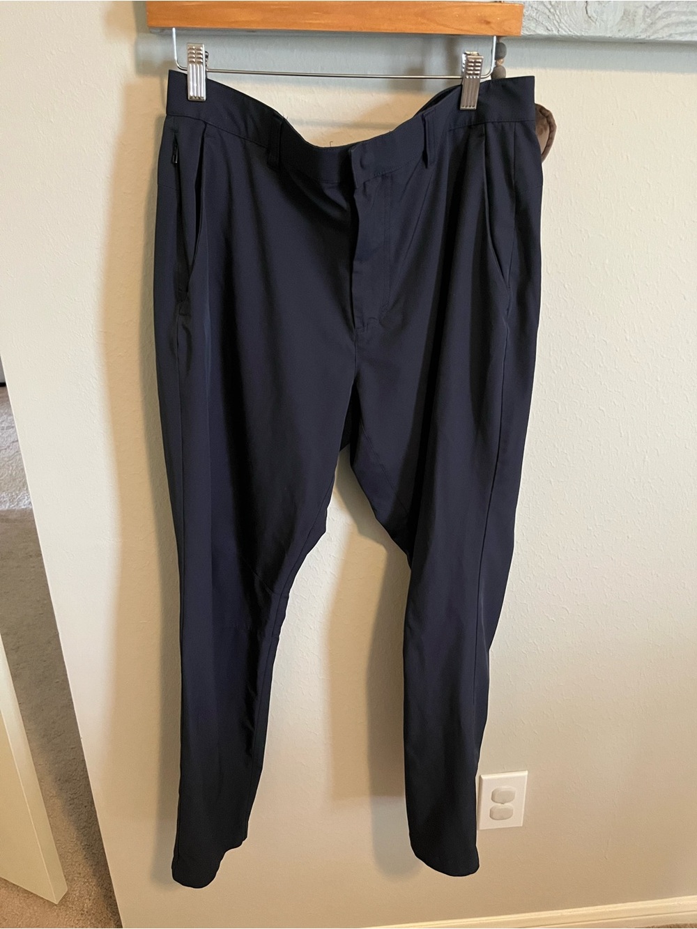 Men's Fabletics Navy Tapered Dress Pants